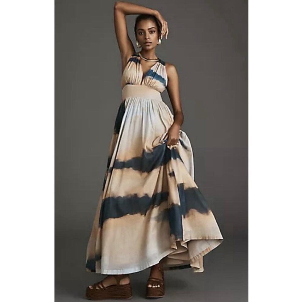 Hope For Flowers Guest Of Tie Dye Organic Cotton Maxi Dress Anthropologie